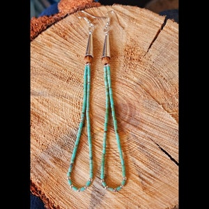 Navajo Turquoise Jacla Earrings
