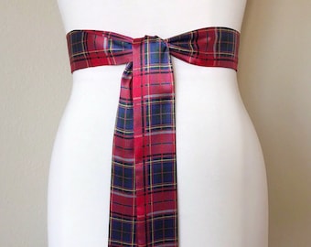 Royal Stewart Tartan Sash Tartan Plaid Sash Red Plaid Sash Royal Stewart Tartan Sash Tartan Plaid Sash Red Plaid Sash