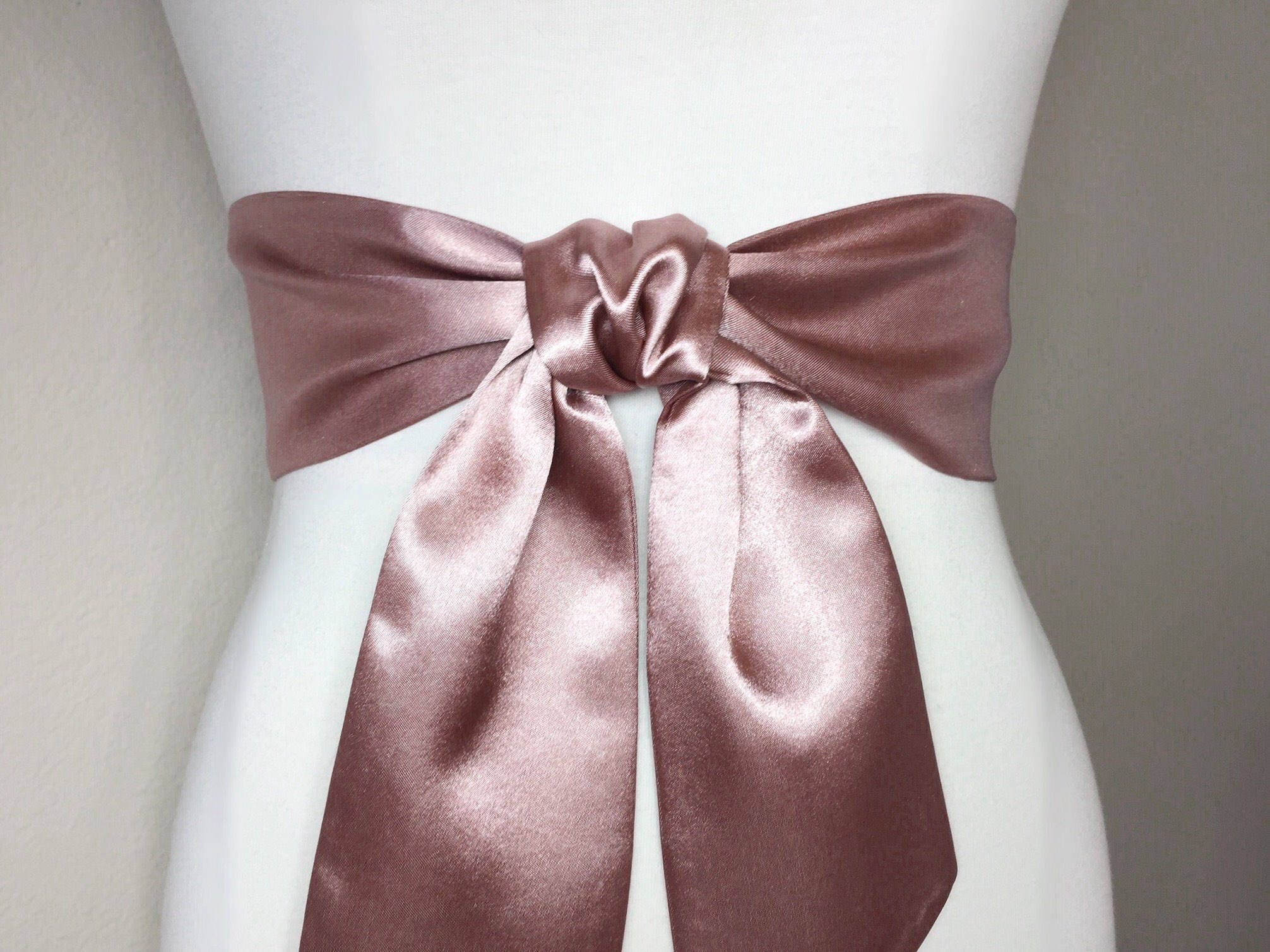 Wide satin sash deals