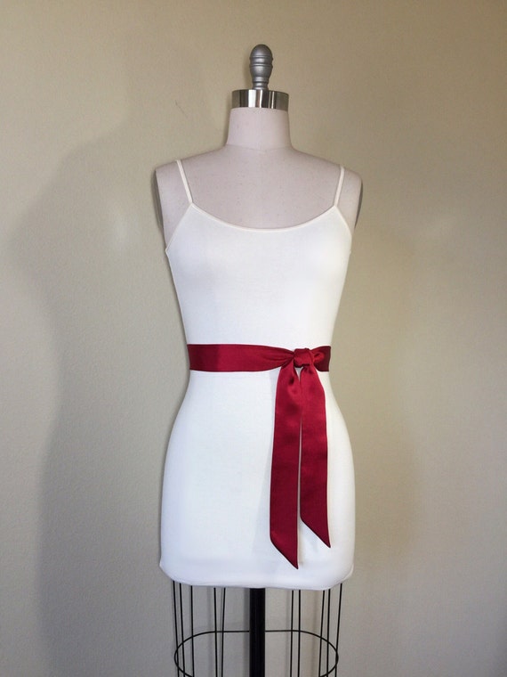 Cranberry Red Sash, Deep Red Satin Sash, Dress Sash Belt, Bridesmaid Sash,  Wedding Dress Sash, Bridal Sash, Cranberry Red Satin, Satin Swank -   Norway