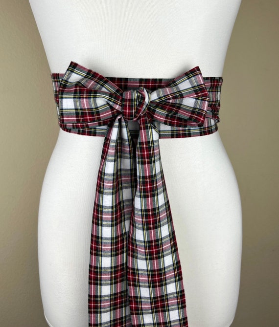 Robe Stewart Ceinture a carreaux ecossais Ceinture a carreaux ecossais Stewart Ceinture a carreaux de Noel Ceinture a carreaux Stewart Accessoires pour robe des Fetes Satin chic Etsy Canada