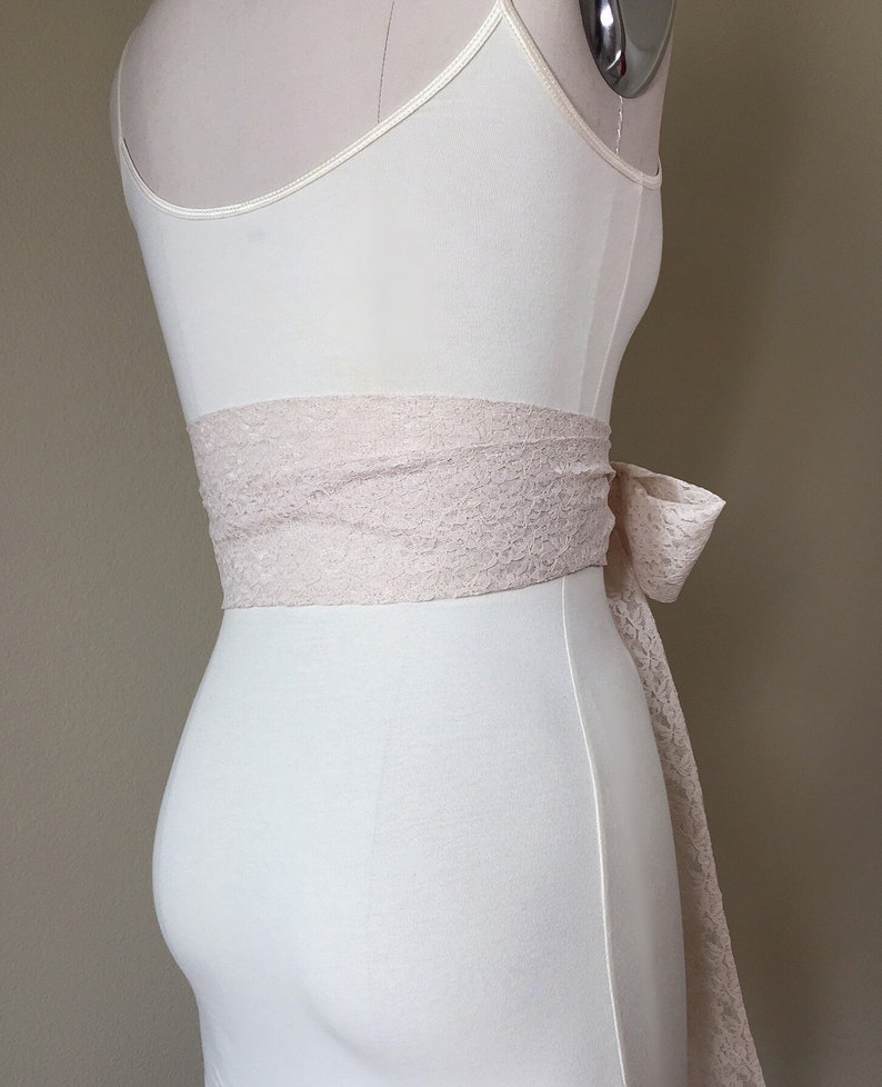 Champagne Lace Sash Extra Long Lace Sash Champagne Wedding Etsy