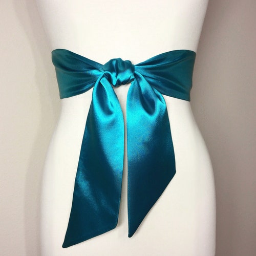 Teal Satin Sash Teal Sash Belt Wide Teal Wedding Dress Sash - Etsy Singapore
