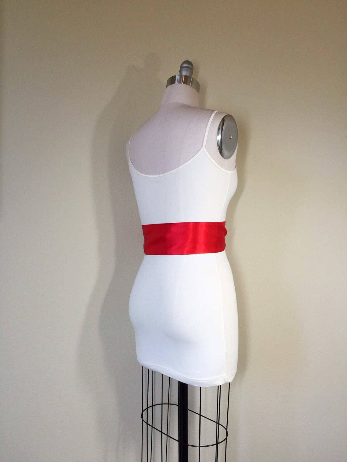 Red Satin Sash Red Sash Belt Wide Red Sash Red Wedding Etsy