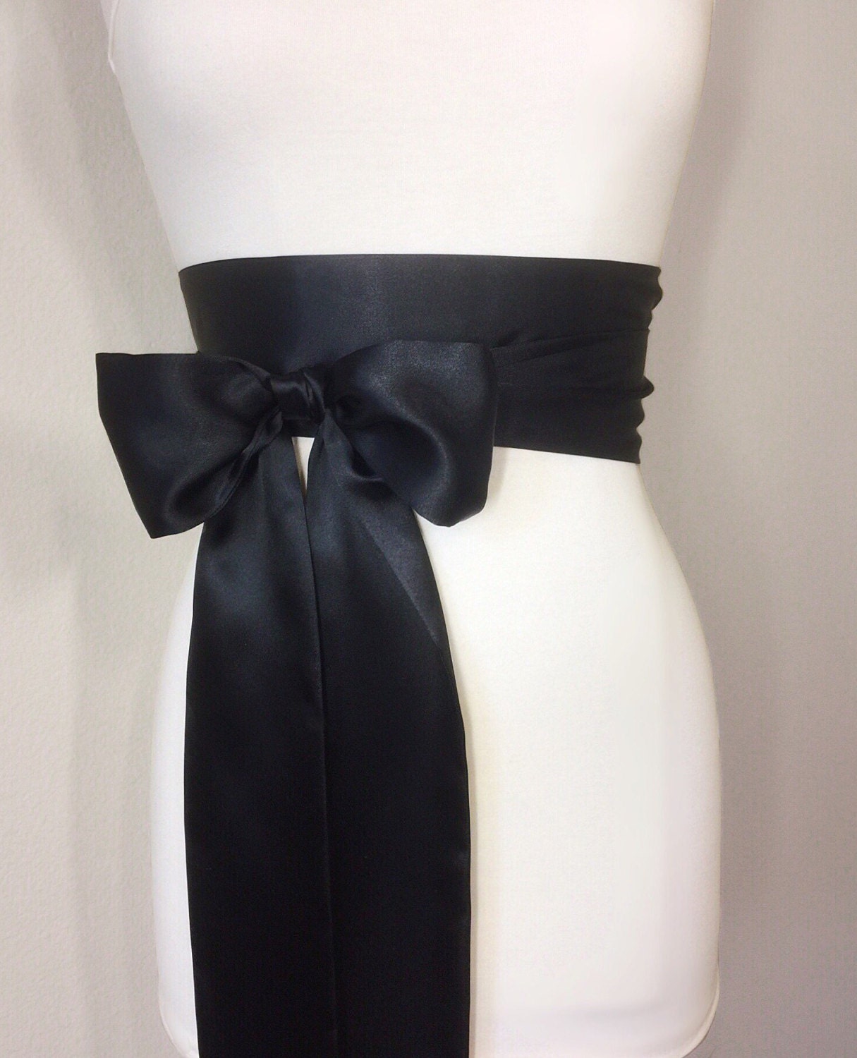 Black Satin Ribbon Belts Women Dresses Fabric Bathrobe Strap Womens Silk  Waist Tie Miss Sash - AliExpress