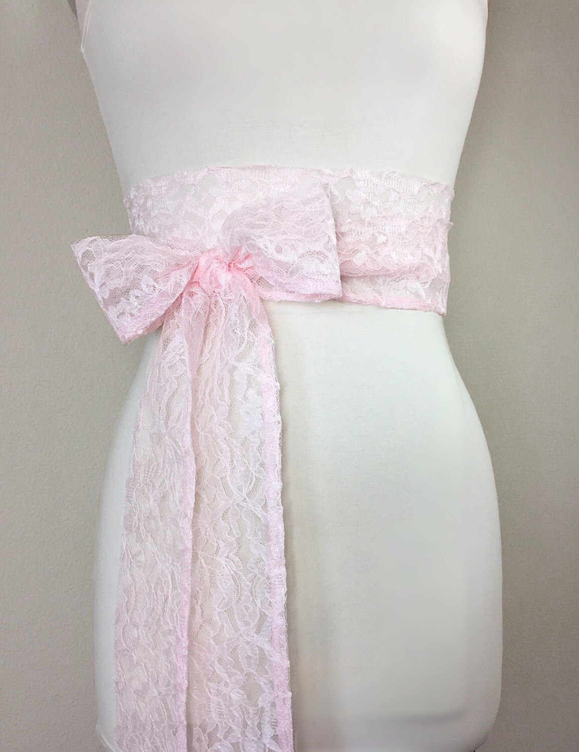 pink dress sash