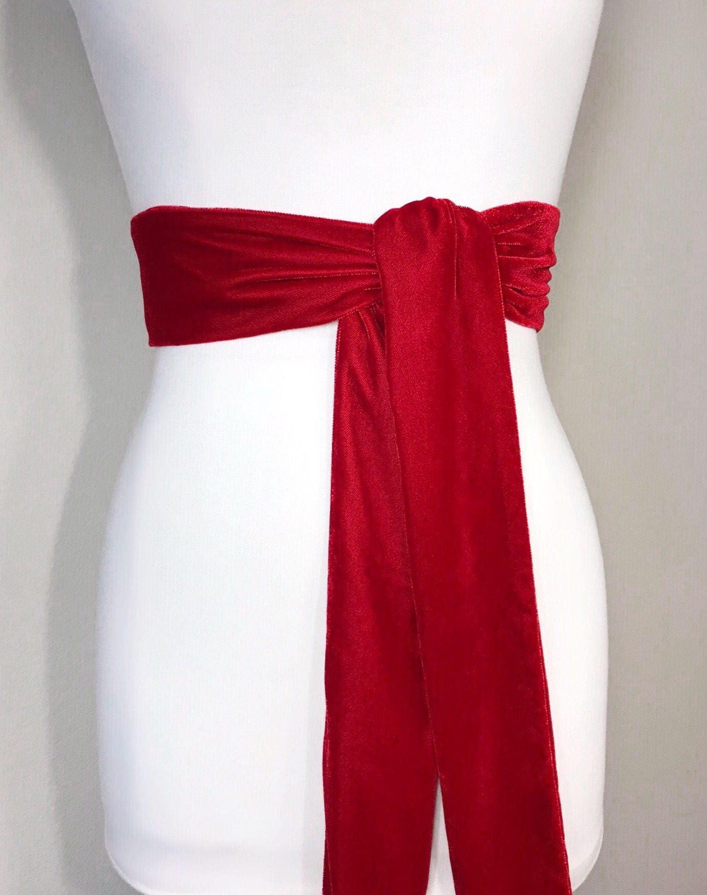 red sash belt for wedding dress