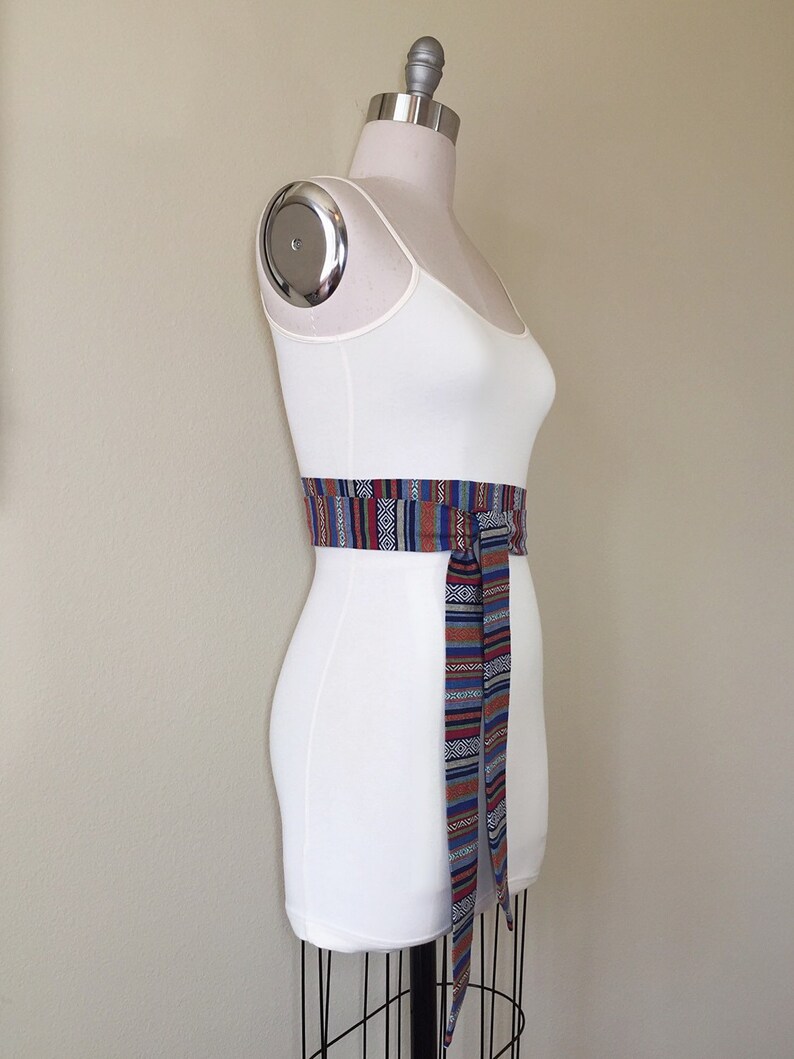 Aztec Sash Tribal Sash Woven Ethnic Print Sash Native Etsy