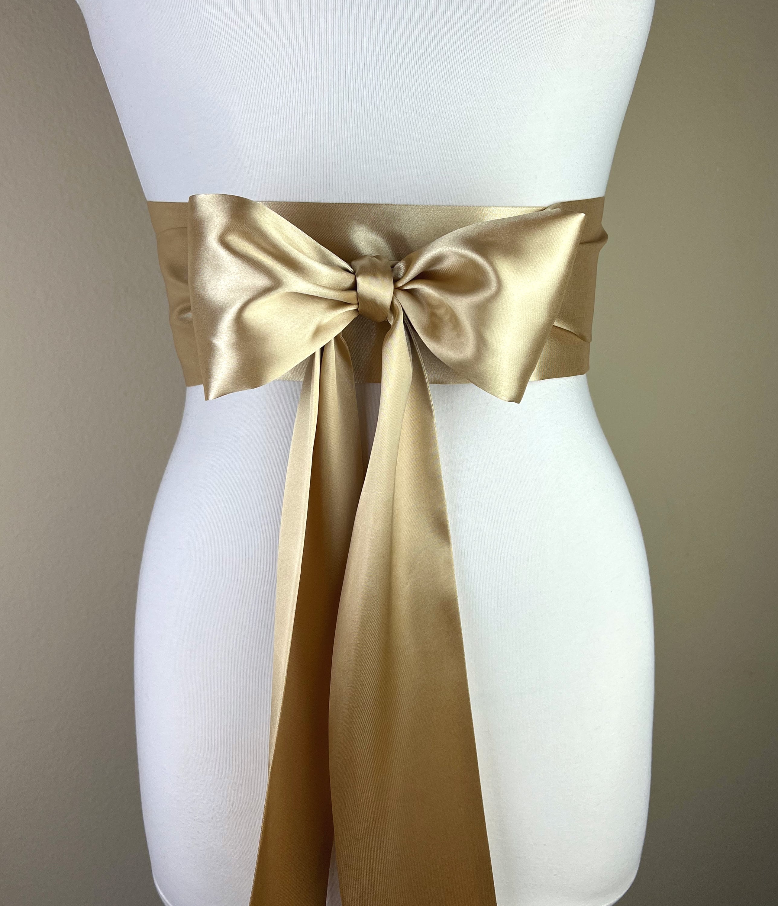 Pale Gold Sash Gold Satin Sash Light Gold Wedding Dress Sash Belt Satin Sash Gold Bridal Sash Obi Sash Belt in Gold Satin Swank Etsy