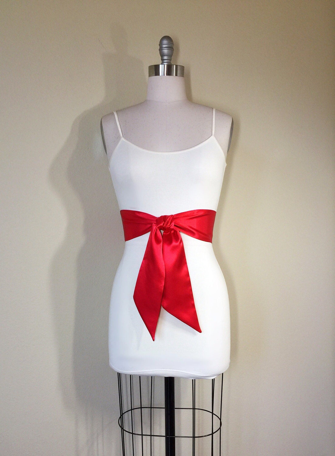 Red Satin Sash Red Sash Belt Wide Red Sash Red Wedding Etsy