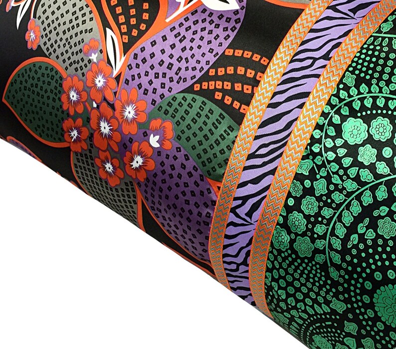 Satin Pillowcase Asian Floral Lotus Zebra Mixed Print Etsy