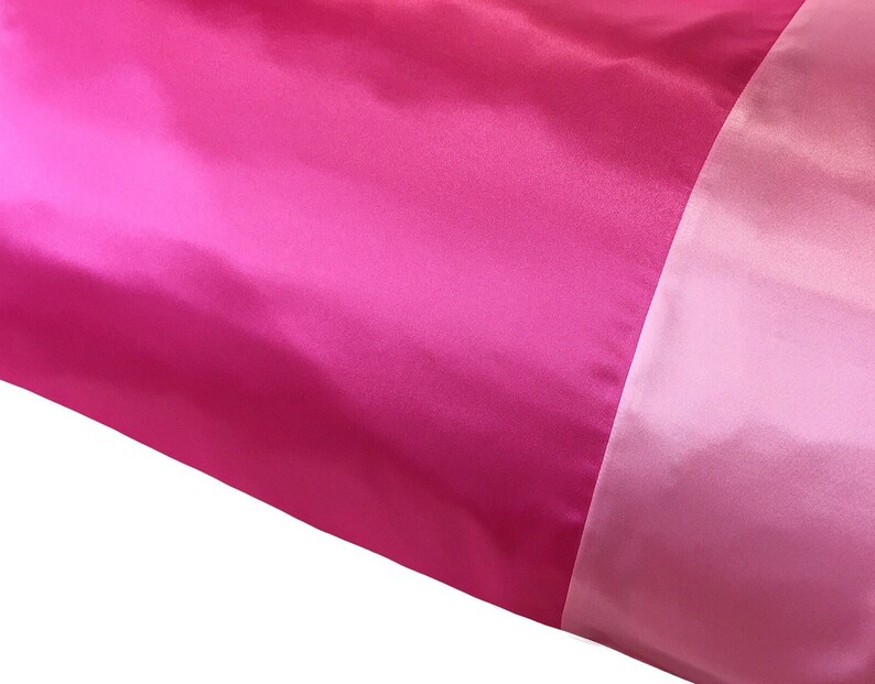 Mixed Pink Satin Pillowcase Hot Pink Satin Pillow Case Two Etsy