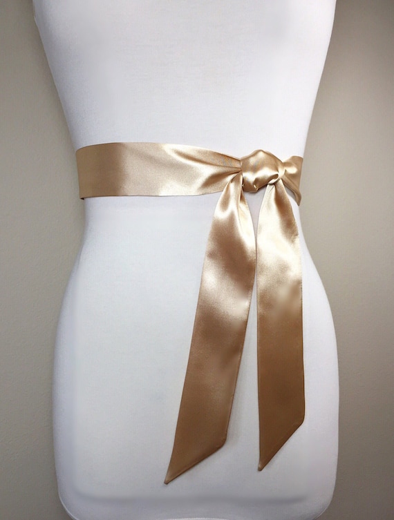 gold sash for bridesmaid dress