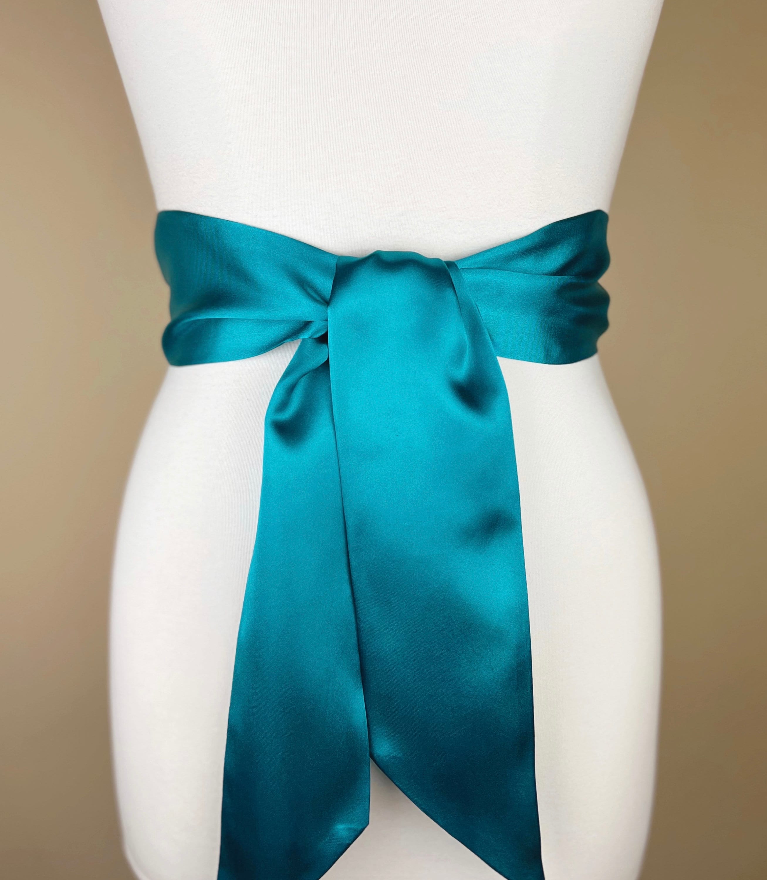 Turquoise sash for clearance dress
