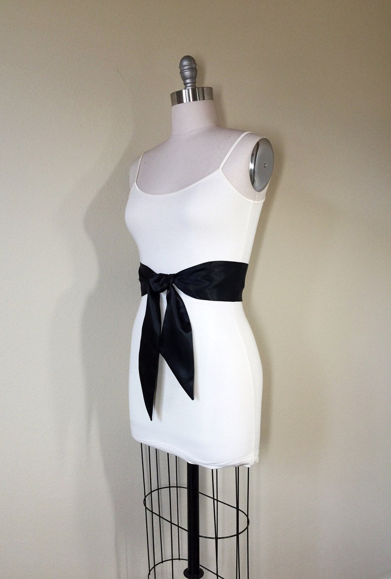 Black Satin Sash Solid Black Sash Belt Wedding Dress Sash Etsy