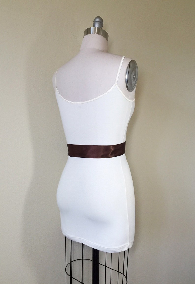 Chocolate Brown Sash Chocolate Satin Sash Belt Bridesmaid Etsy