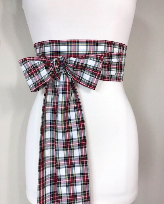 Stewart Dress Tartan Sash Belt, Stewart Tartan Sash, Christmas Plaid Sash Belt, Stewart Plaid Sash, Holiday Dress Accessories, Satin Swank Stewart Dress Tartan Sash Belt, Stewart Tartan Sash, Christmas Plaid Sash Belt, Stewart Plaid Sash, Holiday Dress Accessories, Satin Swank