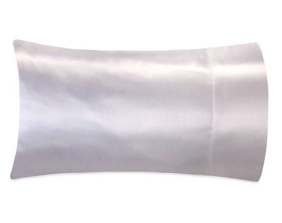 White Satin Pillowcase, Pure White Satin Pillow Case, Satin Pillow for Skin & Hair, White Bedding, Standard, Queen or King Size, Satin Swank