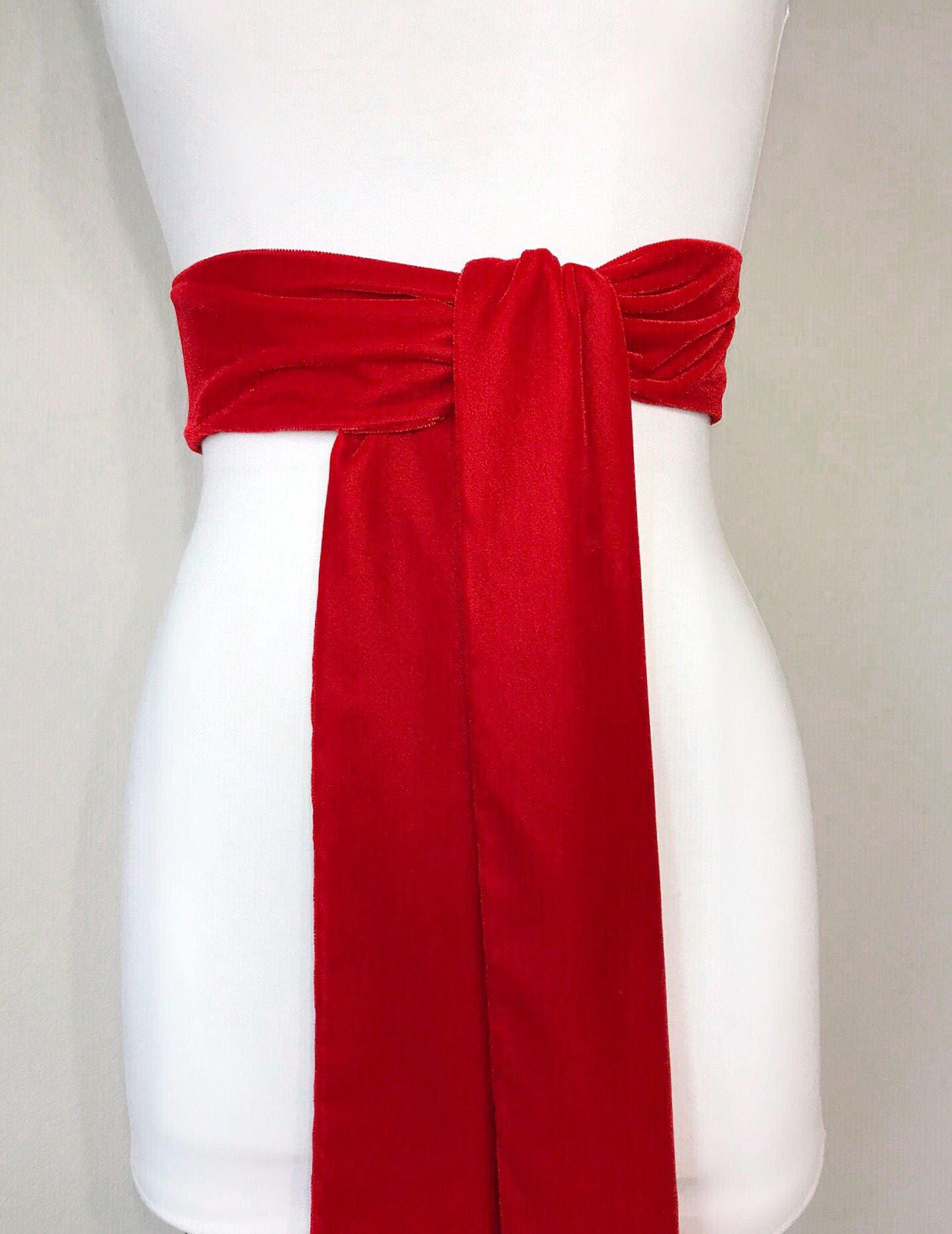 Red Velvet Sash