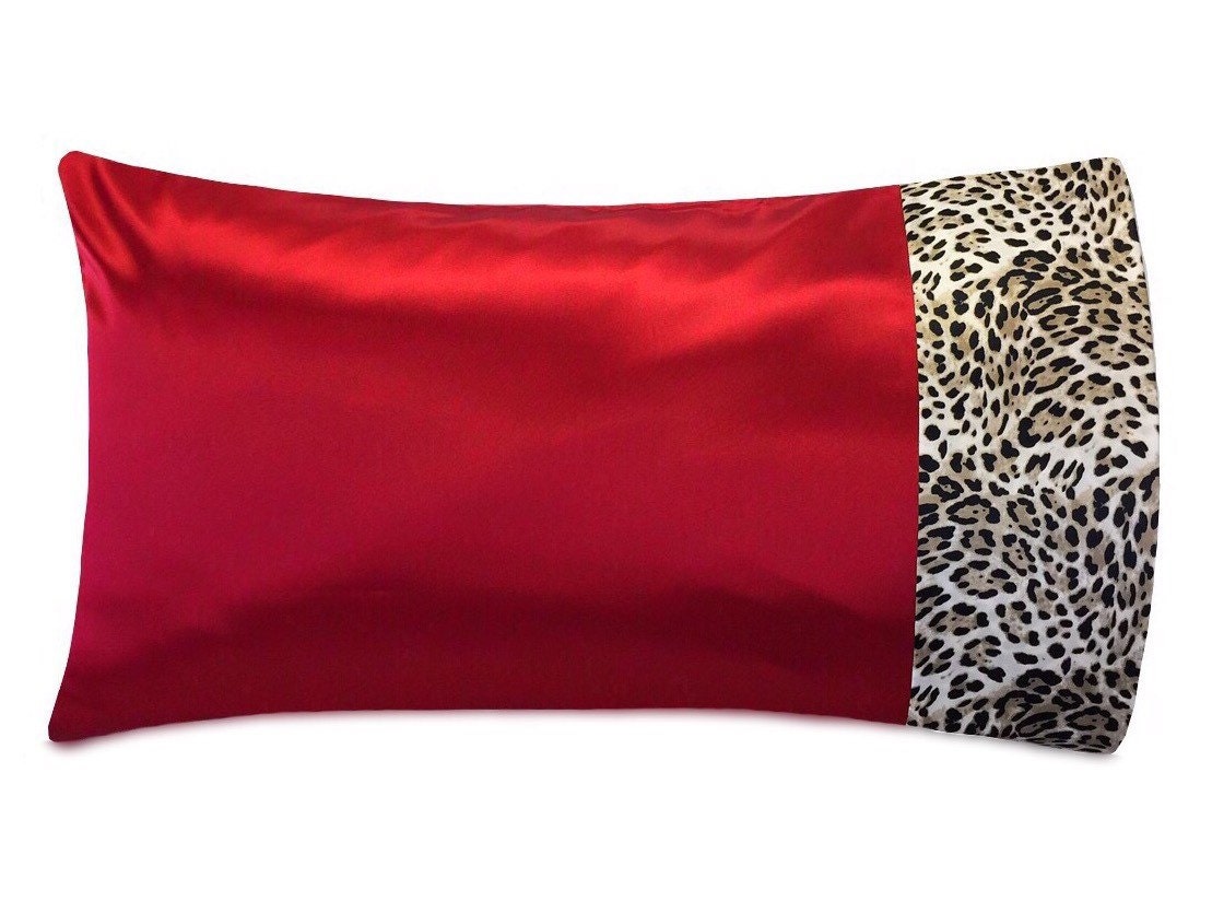 red satin pillowcase