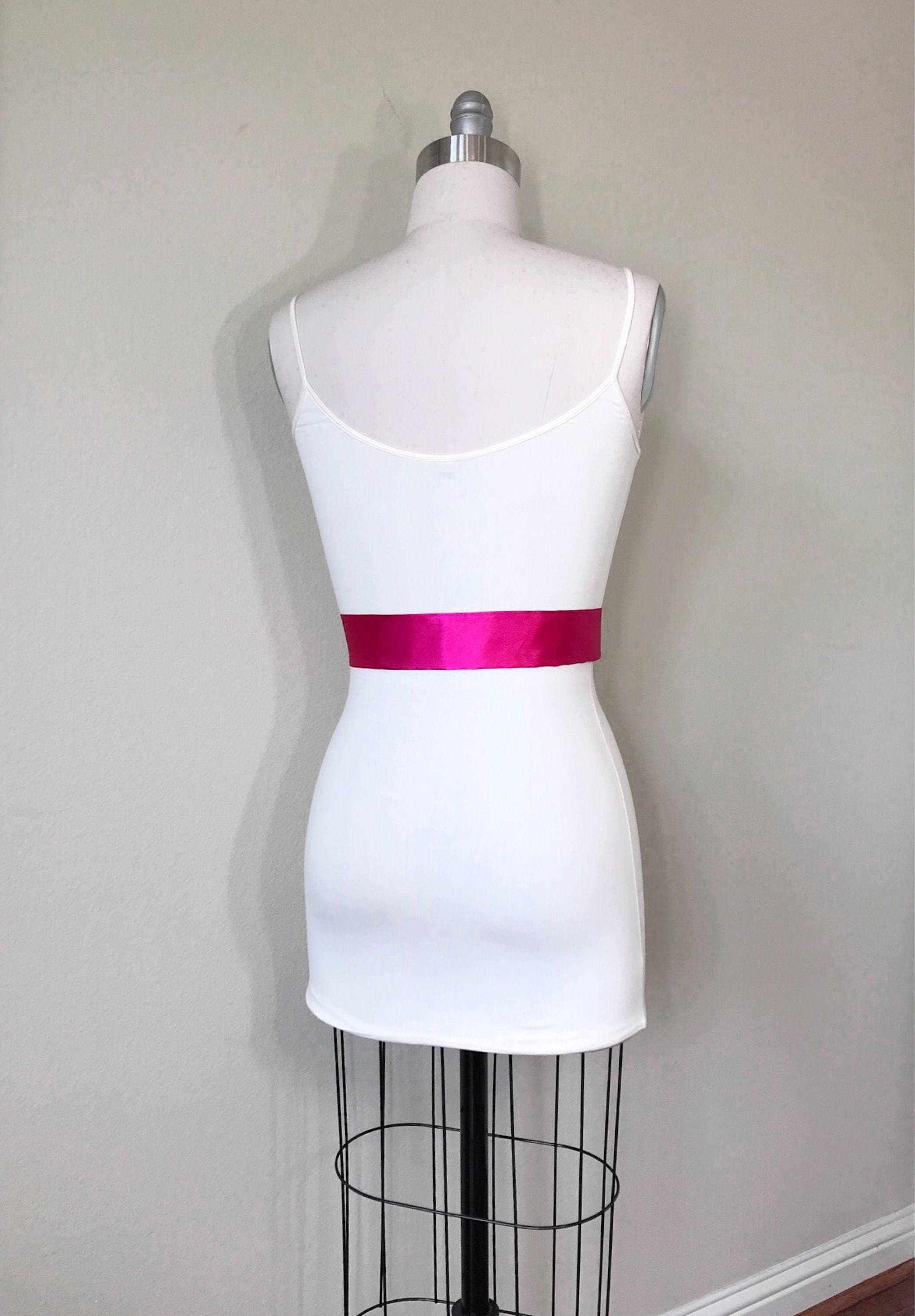 pink dress sash