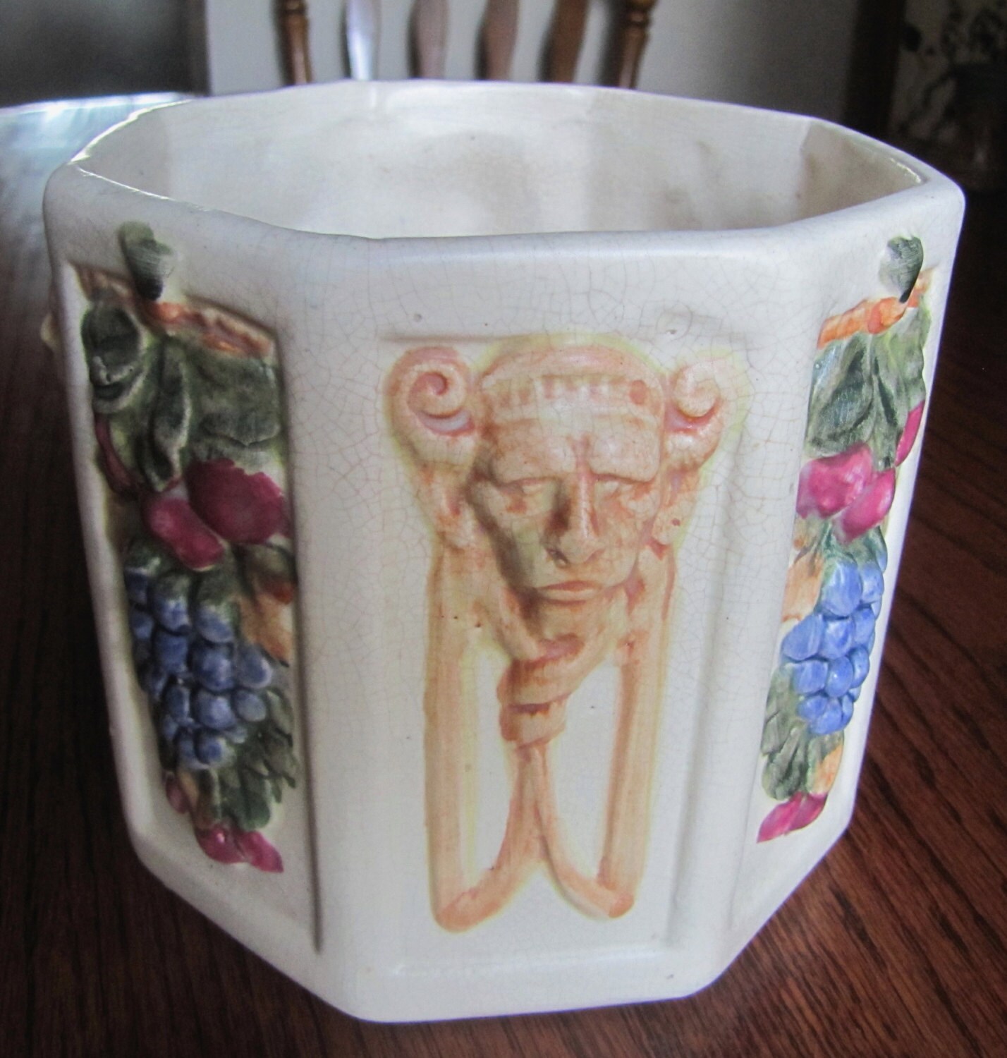 Weller Jardiniere Pottery Vase Roma Satyr c 1920 Grape Etsy