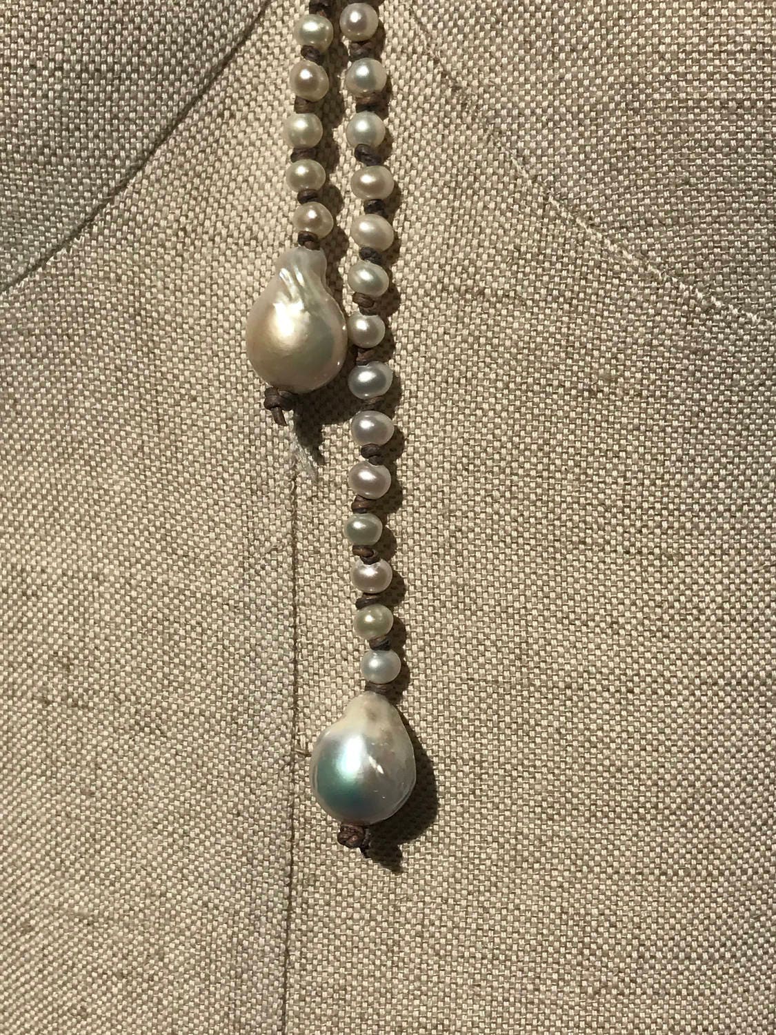 Lariat Pearl Necklace Long Pearl Necklace Bridal Jewelry - Etsy Israel