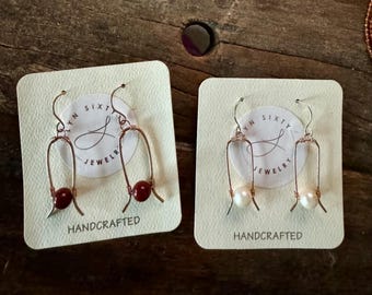 Bronze “Stirrup” Earrings