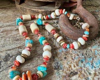 Arizona Sunset Necklace - Boho Chic Necklace - Boho Country Necklace - One of a kind Necklace - Special Jewelry Gift