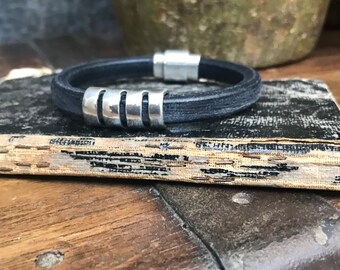 Leather Bracelet - Men’s Leather Bracelet - Leather Cuff - Gender Neutral Jewelry - Women’s Leather Bracelet - Leather Bangle - Bracelet