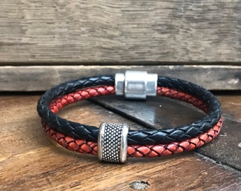 Leather Bracelet - Leather Cuff - Leather Jewelry - Men’s Jewelry -  Women’s Bracelet - Gender Neutral Jewelry - Unisex Jewelry - Bracelet