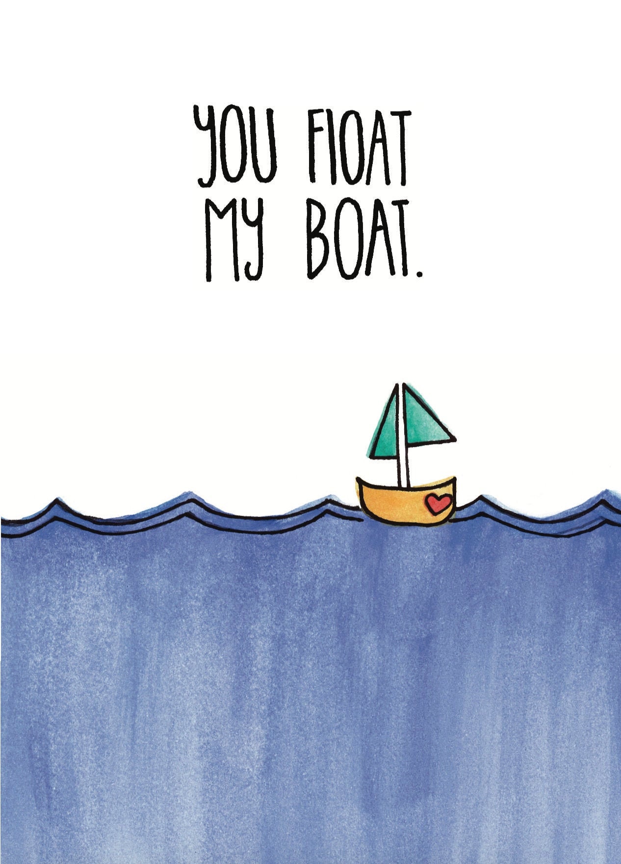 You Float my Boat Etsy