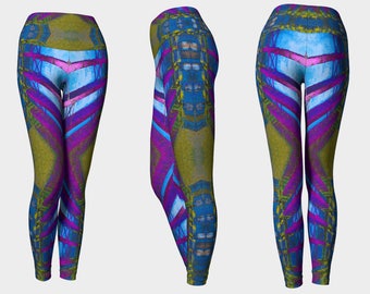 02209 Yoga Leggings: Under the Bridge Photography. Yoga Tights, Running Tights