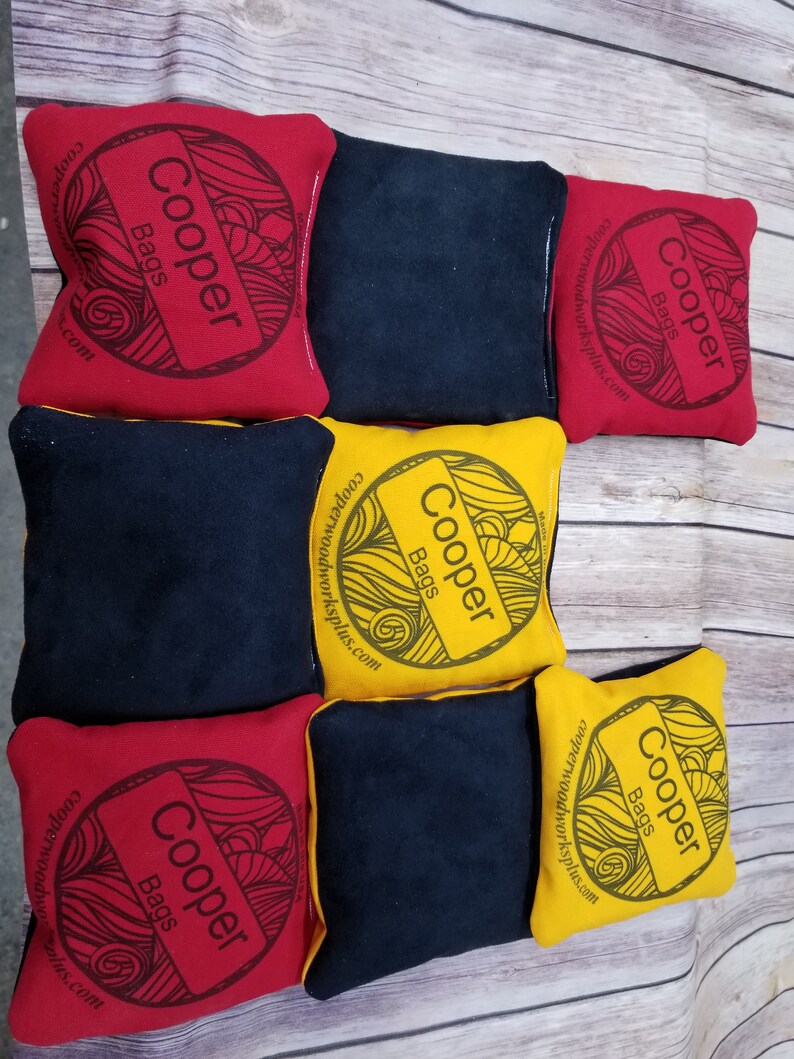 2 Sided Cornhole Bags Approved Slick and Stick Side Etsy