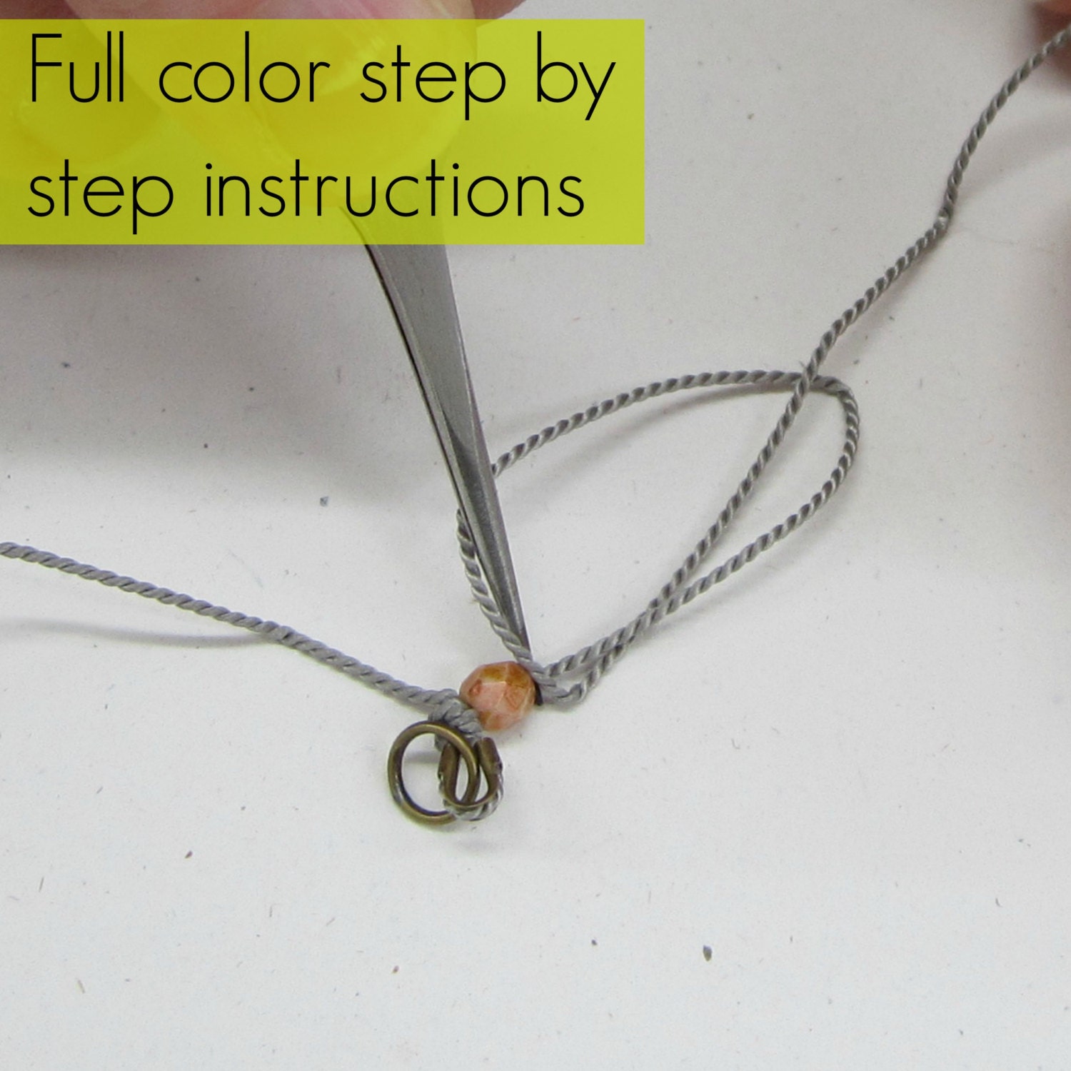Knotting Beads and Necklaces Instructions StepbyStep Etsy