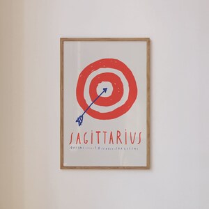 sagittarius poster, sagittarius print, zodiac sign print, horoscope print, zodiac print, modern wall decor, star sign print, zodiac art