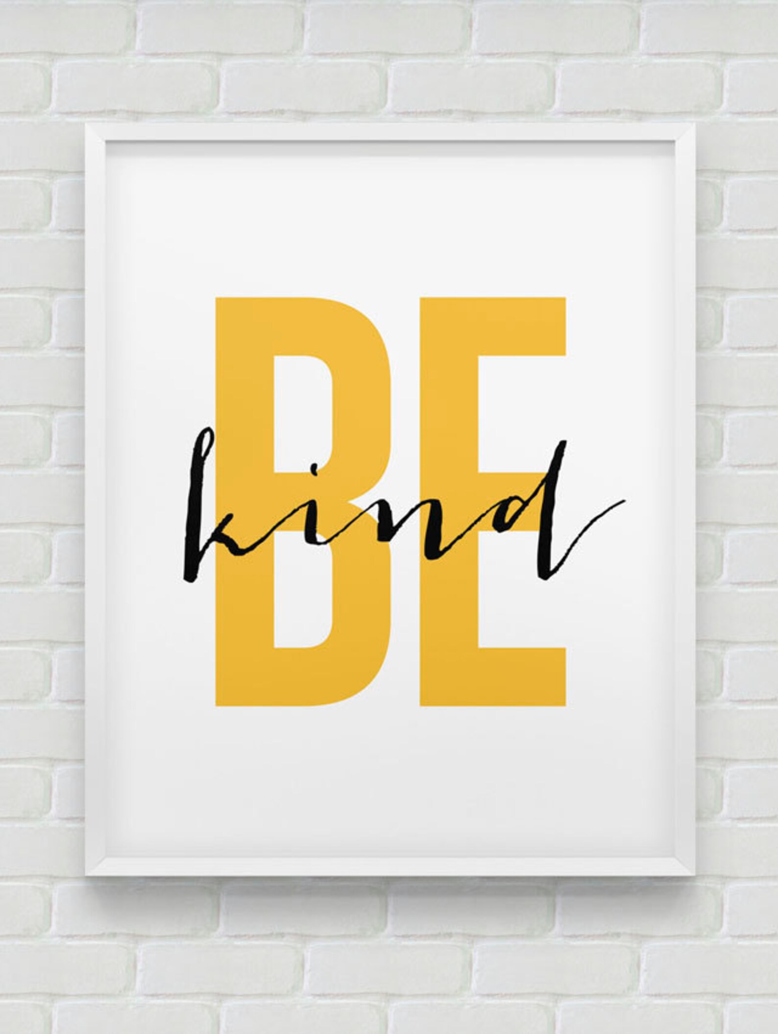 Printable 'be Kind' Motivational Print // Instant | Etsy