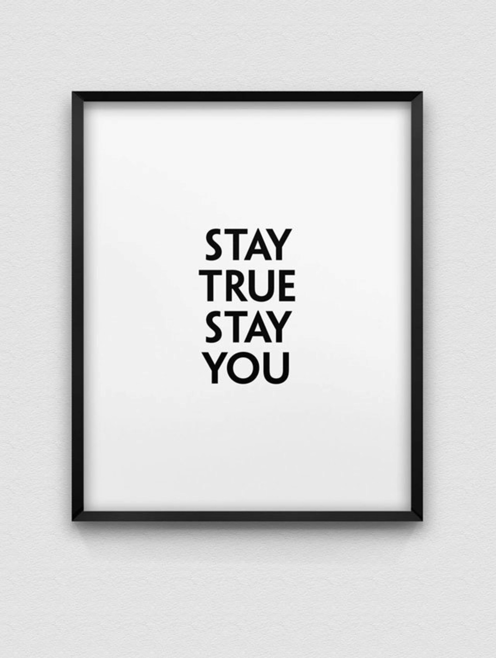 Printable 'stay true stay you' wall decor // Etsy