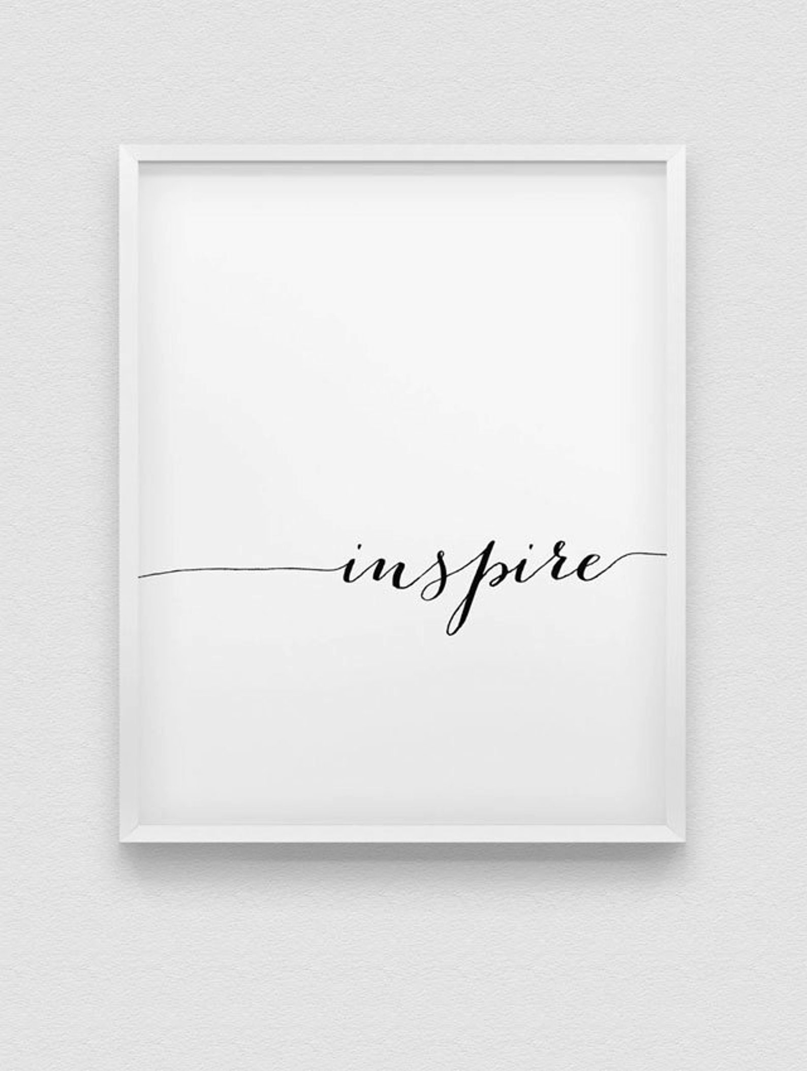 Printable 'inspire' Wall Art // Instant Download Print Etsy