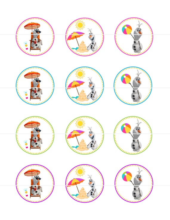 items similar to olaf summer beach birthday party cupcake