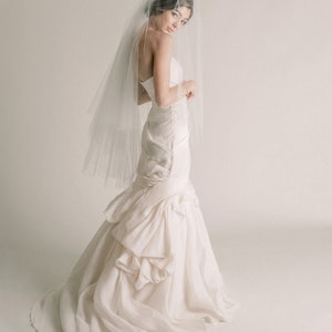 Brianna Veil - Three Tier Wedding Veil, Fingertip Veil, Bridal Veil, 3 Tier Drop Veil, Soft Tulle, Waltz Veil, Chapel Veil 3011