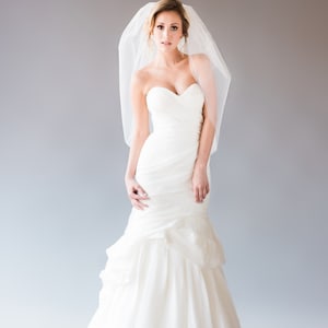 Nicole Veil - Elbow Length veil, Short Veil, Bubble Veil, Puffy Short Veil, Short Wedding Veil, Bridal Veil