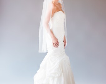 Crystal Rhinestone Fingertip Wedding Veil: ALEXIS VEIL