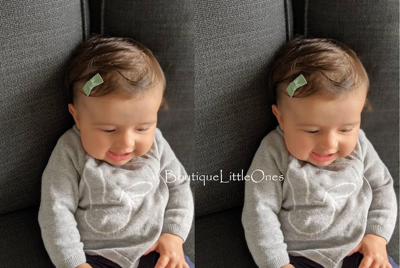 Newborn Wispy Hair Clips, Baby Hair Clips for Fine Hair, Tiny Non Slip Hair Snap Clips, Toddler Hair Snap Clips, Boutique Little Ones image 4