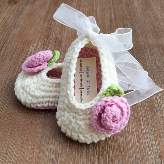 Ivory baby cheap booties