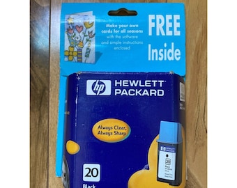 HP Black 20 Printer Ink Inkjet Cartridge Deskjet 610 612 Exp 12/2001