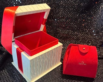 Authentic Wooden Omega Watch Box Top of the Range Watch Box in