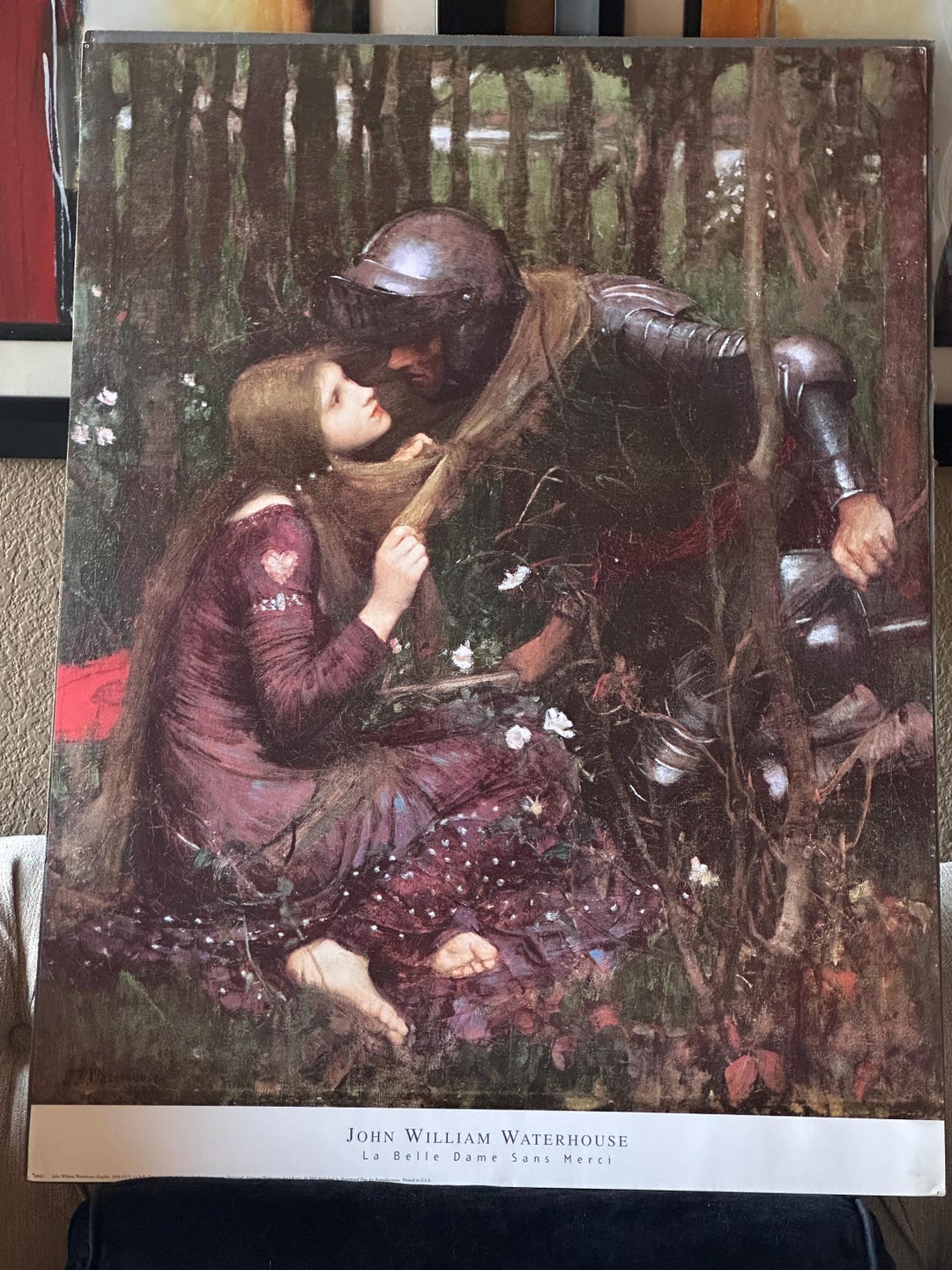 John William Waterhouse La Belle Dame Sans Merci Fine Art Repro Print john-william-waterhouse-la-belle-dame-sans-merci-fine-art-repro-print