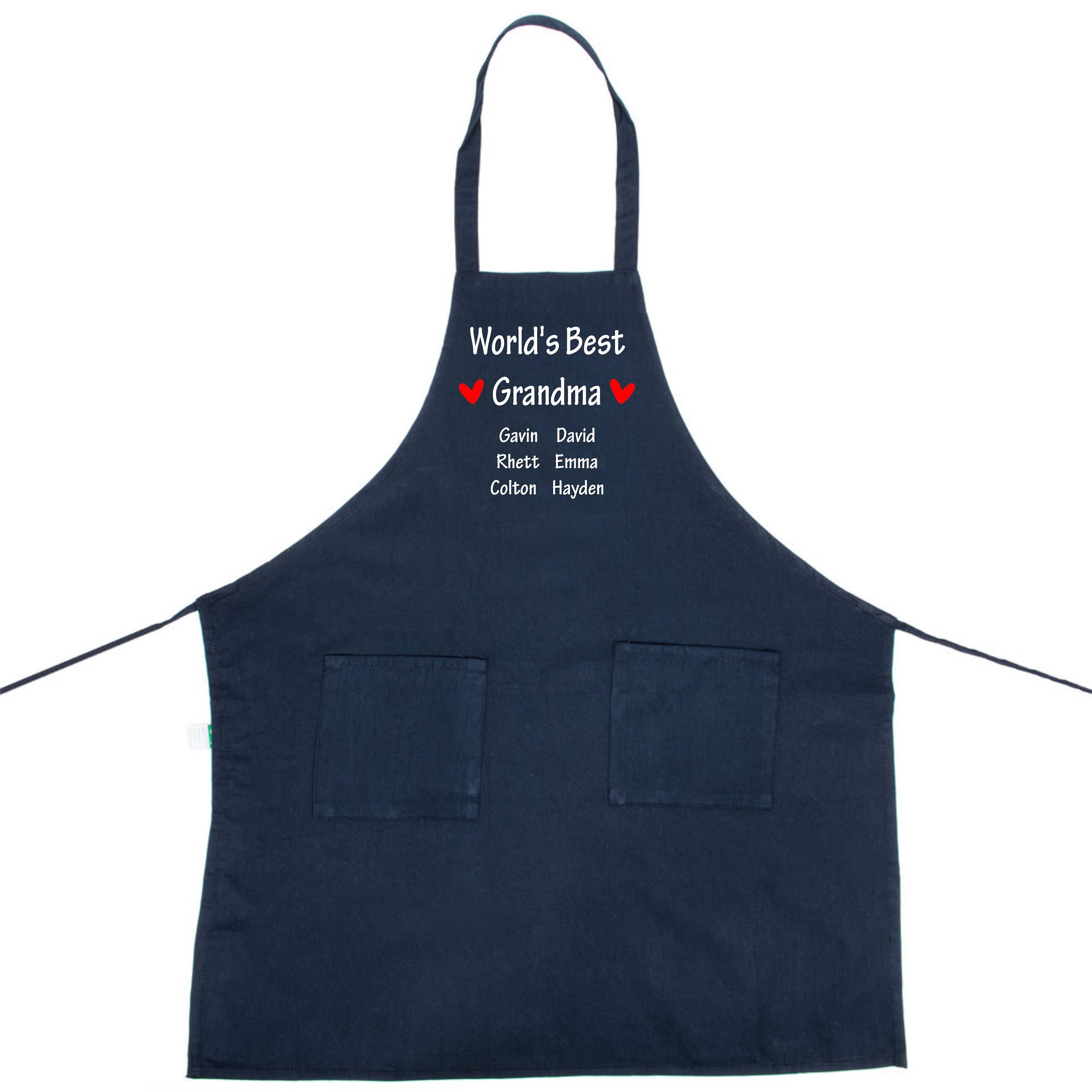 World's best grandma apron Grandma apron Custom apron Etsy