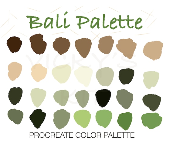 Procreate Palettes, Bali, Floor Plan, Ipad, Neutral, Home Design,  Architecture, Sketch, Remodel, Diy, Garden, Plants, Pinterest, Stylus - Etsy